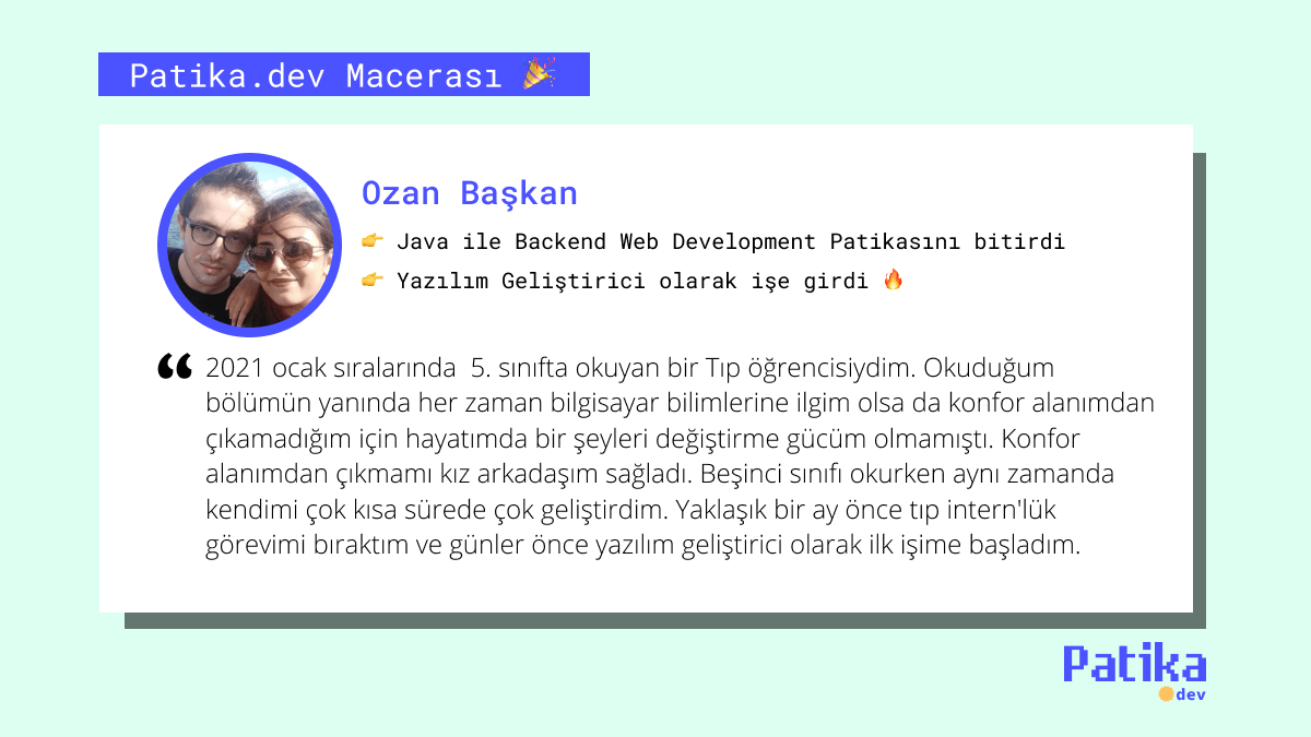 Tıp Fakültesi Öğrenciliğinden Yazılım Geliştiriciliğe: Ozan Başkan’ın Hikayesi