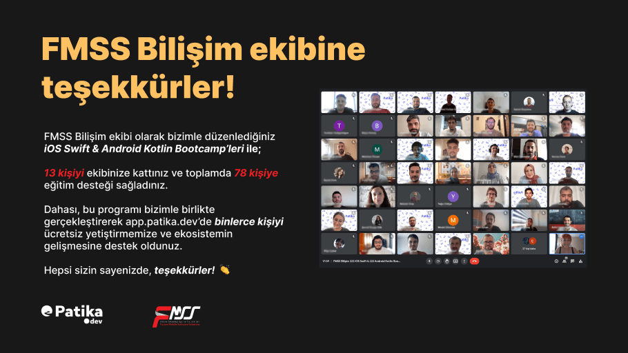 Boosting Careers in Mobile Software Development: The Success of FMSS Bilişim’s 7-Week iOS and Android Bootcamps with 13 hirings
